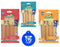 Himalayan Pet Supply Churro Dog Chew Treats in 3 Flavor Variety Bundle: (1) Cheese (1) Cheese W/Peanut Butter & (1) Cheese W/Bacon (3 Bags Total 4 Sticks per Bag 12 Sticks Total) + Silicone Lid