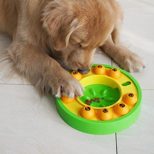 Dog Pets Puzzle Toys Slow Feeder Interactive Increase Puppy IQ Food Dispenser Slowly Eating NonSlip Bowl Pet Dogs Training Game Pet Supplies