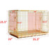 24-42" Copper Gold Wire Dog Crate GLD24/30/36/42