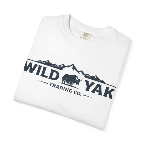 Wild Yak Logo on Unisex Garment-Dyed T-shirt