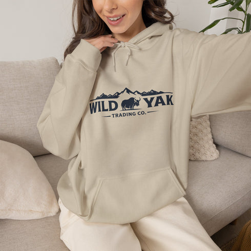 Wild Yak Logo on Hoodie – Outdoor Pullover