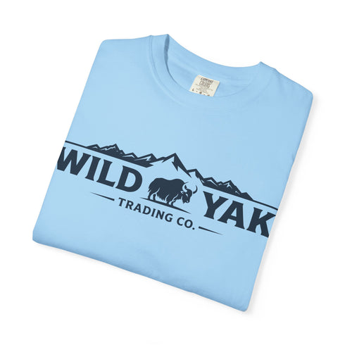 Wild Yak Logo on Unisex Garment-Dyed T-shirt