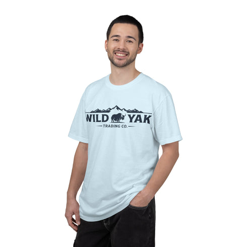 Wild Yak Logo on Unisex Garment-Dyed T-shirt