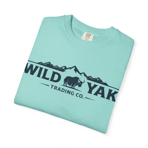 Wild Yak Logo on Unisex Garment-Dyed T-shirt