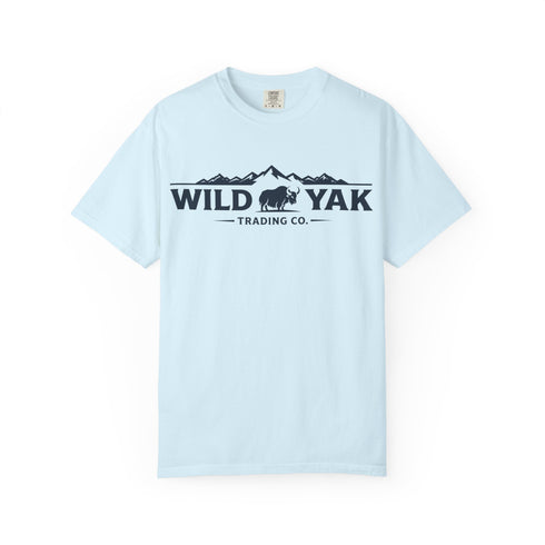 Wild Yak Logo on Unisex Garment-Dyed T-shirt