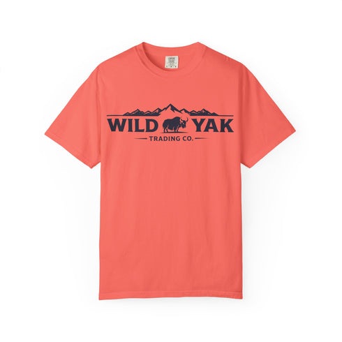 Wild Yak Logo on Unisex Garment-Dyed T-shirt