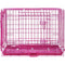 24-42" Pink Wire Dog Crate RED24-42
