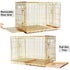 24-42" Copper Gold Wire Dog Crate GLD24/30/36/42