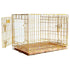24-42" Copper Gold Wire Dog Crate GLD24/30/36/42