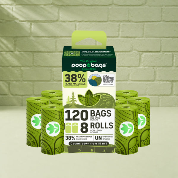 Countdown Rolls® Unscented Leash Roll Poop Bags