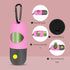 2-Pack: Dog Poop Bag Dispenser with Built-in LED Flashlight