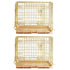 24-42" Copper Gold Wire Dog Crate GLD24/30/36/42