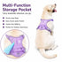 Matching Dog Harness and Leash Set with Hidden Tracker Pocket, Reflective No-Pull