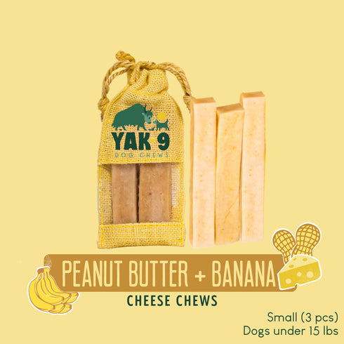 Peanut Butter Banana Chews for Dogs