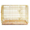 24-42" Copper Gold Wire Dog Crate GLD24/30/36/42