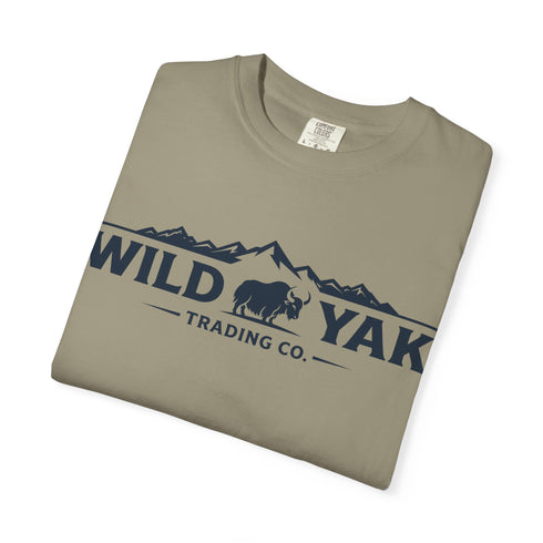 Wild Yak Logo on Unisex Garment-Dyed T-shirt