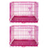 24-42" Pink Wire Dog Crate RED24-42