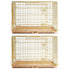 24-42" Copper Gold Wire Dog Crate GLD24/30/36/42