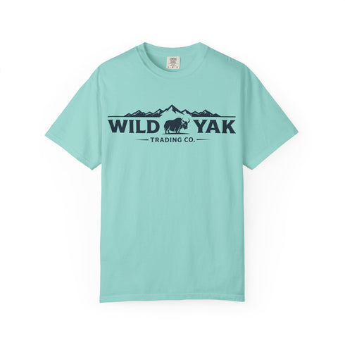 Wild Yak Logo on Unisex Garment-Dyed T-shirt