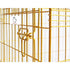 24-42" Copper Gold Wire Dog Crate GLD24/30/36/42