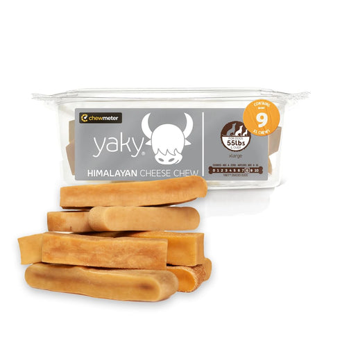 Chewmeter Yaky Himalayan Cheese Chews | Natural Yak Cheese Dog Chews | Long Lasting Stain Free Protein Rich Low Odor | 100% Natural Healthy & Safe | XLarge | for Dogs 55 lbs and Larger | 3.0 lb