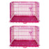 24-42" Pink Wire Dog Crate RED24-42