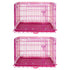 24-42" Pink Wire Dog Crate RED24-42