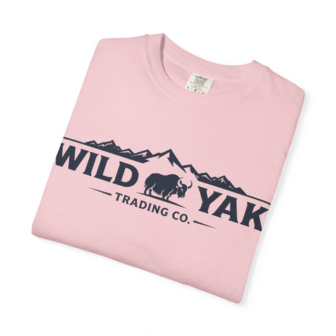 Wild Yak Logo on Unisex Garment-Dyed T-shirt