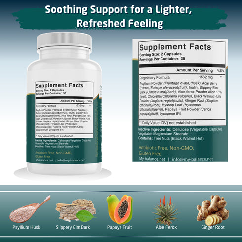 Colon Cleanse Supplement - Digestive Support - My Balance