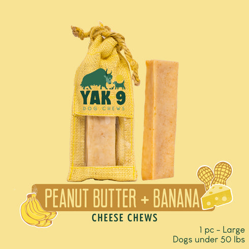 Peanut Butter Banana Chews for Dogs