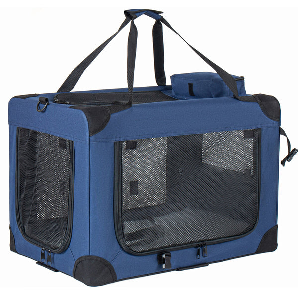 40" Soft Dog Crates Kennel with Mesh Windows