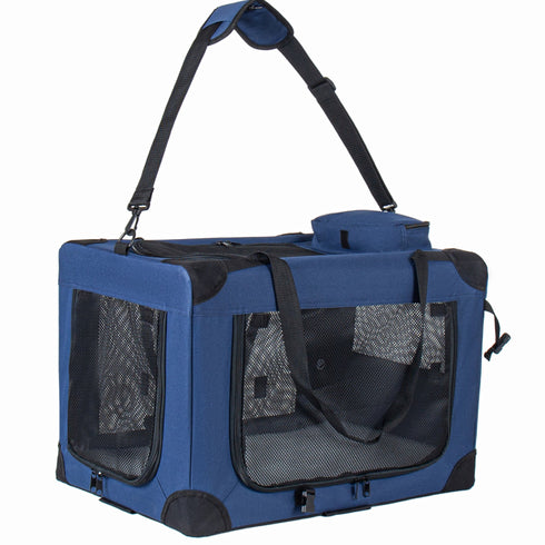 40" Soft Dog Crates Kennel with Mesh Windows