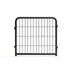 Outdoor 12 piece dog fence, 24 inch portable indoor game fence for small dog pets. Black, 22.2 inches wide x 23.6 inches high.