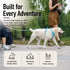 Matching Dog Harness and Leash Set with Hidden Tracker Pocket, Reflective No-Pull