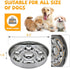 Slow Feeder Dog Bowls Non-Slip Metal Dog Food Bowls With Heart And Bones Design For Small Medium Large Dogs