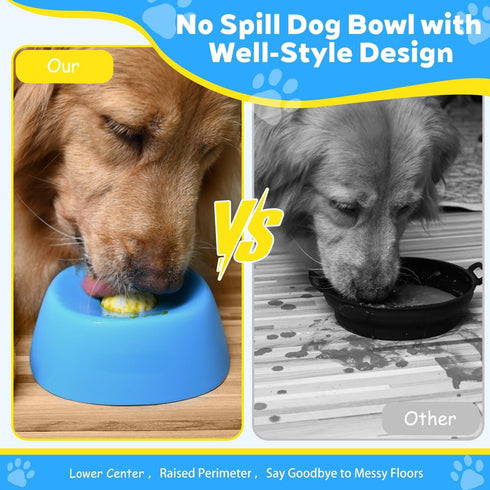 Pet Slow Feeder Non-Slip Spherical Dog Licking Bowl Anti-Choking Dog Bowl Lick Toy For Liquid Treats Bone Broth Yogurt