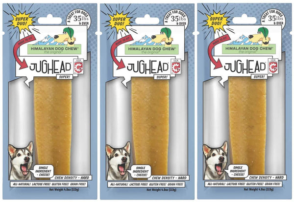 Himalayan Chews 3 Pack of Jughead Insert Dog Chew Treats Super for Use with Jughead Toys