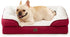 EHEYCIGA Orthopedic Dog Beds for Extra Large Dogs 44x32Inch, Waterproof Memory Foam XL Pet Bed with Sides, Non-Slip and Egg-Crate Foam Big Dog Couch Bed with Washable Removable Cover, Grey