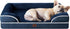 EHEYCIGA Orthopedic Dog Beds for Extra Large Dogs 44x32Inch, Waterproof Memory Foam XL Pet Bed with Sides, Non-Slip and Egg-Crate Foam Big Dog Couch Bed with Washable Removable Cover, Grey