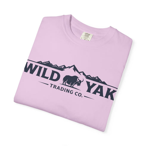 Wild Yak Logo on Unisex Garment-Dyed T-shirt