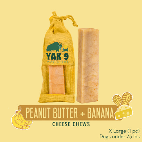 Peanut Butter Banana Chews for Dogs