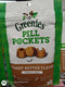 Pet Treat- Pockets for Dogs Tablet Size 30 Count 1 Bag Peanut Butter