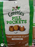 Pet Treat- Pockets for Dogs Tablet Size 30 Count 1 Bag Peanut Butter