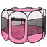 Portable Foldable Pet Tent Exercise Pen Kennel Removable Zipper Top and Bottom Water Resistant Indoor Outdoor Use For Dogs Cats Other Pets