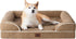 EHEYCIGA Orthopedic Dog Beds for Extra Large Dogs 44x32Inch, Waterproof Memory Foam XL Pet Bed with Sides, Non-Slip and Egg-Crate Foam Big Dog Couch Bed with Washable Removable Cover, Grey