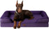 EHEYCIGA Orthopedic Dog Beds for Extra Large Dogs 44x32Inch, Waterproof Memory Foam XL Pet Bed with Sides, Non-Slip and Egg-Crate Foam Big Dog Couch Bed with Washable Removable Cover, Grey