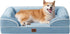 EHEYCIGA Orthopedic Dog Beds for Extra Large Dogs 44x32Inch, Waterproof Memory Foam XL Pet Bed with Sides, Non-Slip and Egg-Crate Foam Big Dog Couch Bed with Washable Removable Cover, Grey