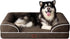 EHEYCIGA Orthopedic Dog Beds for Extra Large Dogs 44x32Inch, Waterproof Memory Foam XL Pet Bed with Sides, Non-Slip and Egg-Crate Foam Big Dog Couch Bed with Washable Removable Cover, Grey