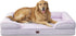 EHEYCIGA Orthopedic Dog Beds for Extra Large Dogs 44x32Inch, Waterproof Memory Foam XL Pet Bed with Sides, Non-Slip and Egg-Crate Foam Big Dog Couch Bed with Washable Removable Cover, Grey