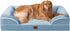 EHEYCIGA Orthopedic Dog Beds for Extra Large Dogs 44x32Inch, Waterproof Memory Foam XL Pet Bed with Sides, Non-Slip and Egg-Crate Foam Big Dog Couch Bed with Washable Removable Cover, Grey